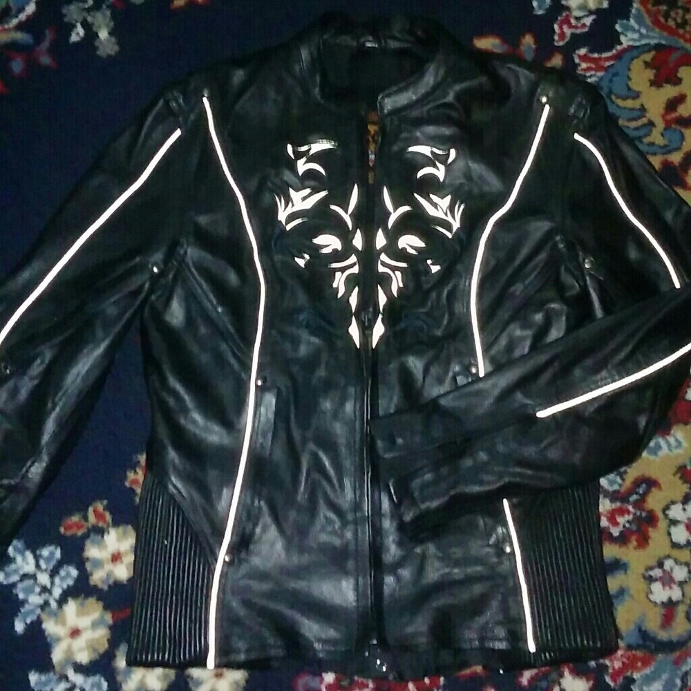 💥Milwaukee Leather Reflective💀 Biker Jacket💥
